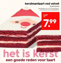 HEMA Kerstmantaart red velvet aanbieding