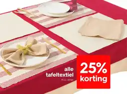 HEMA Alle tafeltextiel aanbieding