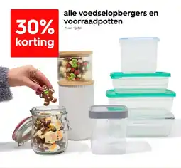 HEMA Alle voedselopbergers en voorraadpotten aanbieding