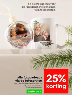 HEMA alle fotocadeaus via de fotoservice aanbieding