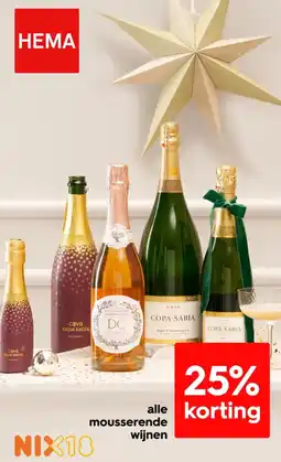 HEMA Alle mousserende wijnen aanbieding
