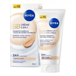 Trekpleister NIVEA 5-In-1 SPF15 Lichte Huidskleur BB Cream aanbieding