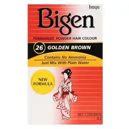 Trekpleister Bigen 26 Golden Brown Permanent Powder Hair Colour aanbieding