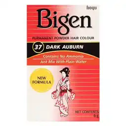 Trekpleister Bigen 37 Dark Auburn Permanent Powder Hair Colour aanbieding