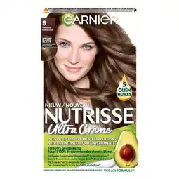 Trekpleister Garnier Nutrisse Ultra Crème 5 Lichtbruin Permanente Haarkleuring aanbieding