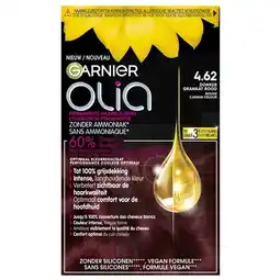 Trekpleister Garnier Olia 4.62 Donker Granaatrood Permanente Haarkleuring aanbieding