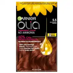 Trekpleister Garnier Olia 5.5 Mahonie Lichtbruin Permanente Haarkleuring aanbieding