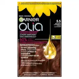 Trekpleister Garnier Olia 5.5 Mahonie Lichtbruin Permanente Haarkleuring aanbieding