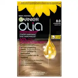 Trekpleister Garnier Olia 8.0 Lichtblond Permanente Haarkleuring aanbieding