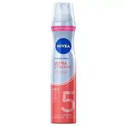 Trekpleister NIVEA 5 Ultra Strong Styling Hairspray aanbieding