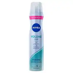 Trekpleister NIVEA Hold 4 Volume Care Styling Spray aanbieding