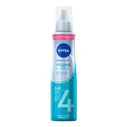 Trekpleister NIVEA Hold 4 Volume Care Styling Mousse aanbieding