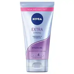 Trekpleister NIVEA Hold 4 Extra Strong Styling Gel aanbieding