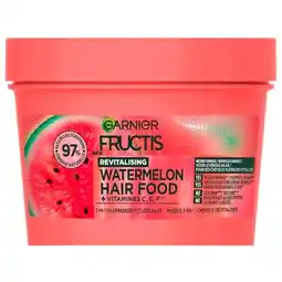 Trekpleister Garnier Fructis Watermelon Hair Food 3-in-1 Haarmasker aanbieding