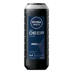 Trekpleister NIVEA Men Deep Clean Douchegel aanbieding