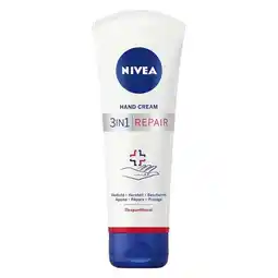 Trekpleister NIVEA 3-in-1 Repair Handcrème aanbieding