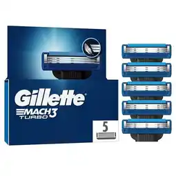 Trekpleister Gillette Mach3 Turbo Scheermesjes aanbieding