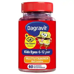 Trekpleister Dagravit Kids Eyes 6-12 Jaar Multivitaminen Gummies aanbieding