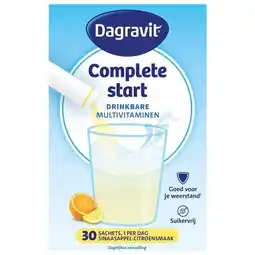 Trekpleister Dagravit Complete Start Drinkbare Multivitaminen Sachets aanbieding