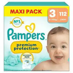 Trekpleister Pampers Premium Protection Maat 3 Luiers aanbieding