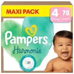 Trekpleister Pampers Harmonie Maat 4 Luiers aanbieding