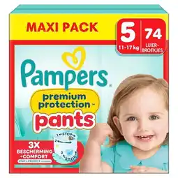 Trekpleister Pampers Premium Protection Pants Maat 5 Luierbroekjes aanbieding