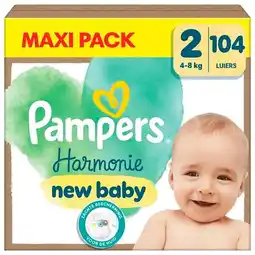 Trekpleister Pampers Harmonie Maat 2 Luiers aanbieding