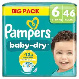 Trekpleister Pampers Baby-Dry Maat 6 Luiers aanbieding