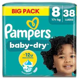Trekpleister Pampers Baby-Dry Maat 8 Luiers aanbieding