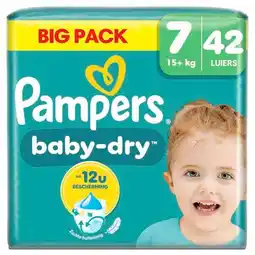 Trekpleister Pampers Baby-Dry Maat 7 Luiers aanbieding