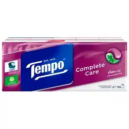 Trekpleister Tempo Complete Care Zakdoekjes aanbieding