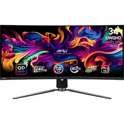 MediaMarkt MSI MPG 341CQPX QD-OLED - 34 inch - 3440 x 1440 (UWQHD) - 0.03 ms - 240 Hz aanbieding