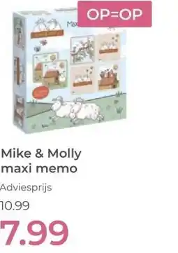 Prenatal Mike & Molly maxi memo aanbieding