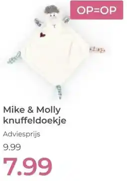 Prenatal Mike & Molly knuffeldoekje aanbieding