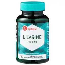 Kruidvat Kruidvat L-Lysine 1000mg Tabletten aanbieding