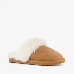 Scapino Hush Puppies dames instap pantoffels bruin aanbieding