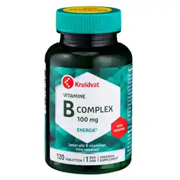 Kruidvat Kruidvat Vitamine B-100 Complex Tabletten aanbieding