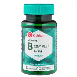 Kruidvat Kruidvat Vitamine B Complex 50mg Tabletten aanbieding