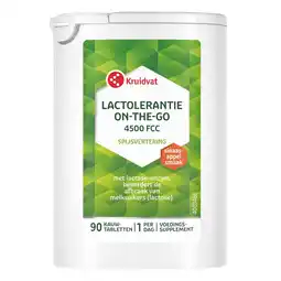 Kruidvat Kruidvat Lactolerantie On The Go Kauwtabletten aanbieding