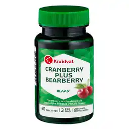 Kruidvat Kruidvat Cranberry Plus met Bearberry Tabletten aanbieding
