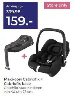 Prenatal Maxi-cosi Cabriofix + Cabriofix base aanbieding