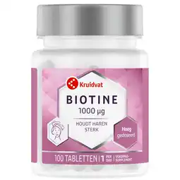 Kruidvat Kruidvat Biotine 1000ug Tabletten aanbieding
