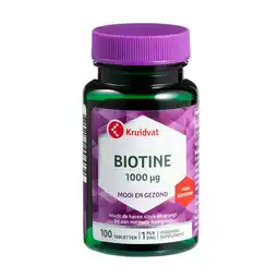 Kruidvat Kruidvat Biotine 1000ug Tabletten aanbieding