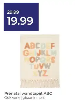 Prenatal Prénatal wandtapijt ABC aanbieding