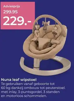 Prenatal Nuna leaf wipstoel aanbieding