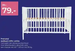Prenatal Prénatal ledikant Elfin white aanbieding