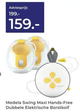 Prenatal Medela Swing Maxi Hands-Free Dubbele Elektrische Borstkolf aanbieding