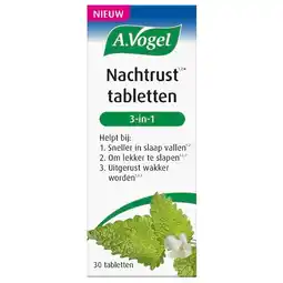 Trekpleister A.Vogel 3-in-1 Nachtrust Tabletten aanbieding