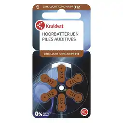 Kruidvat Kruidvat PR312 Hoorbatterijen aanbieding