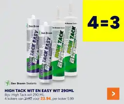 BOUWMAAT High tack wit en easy wit aanbieding